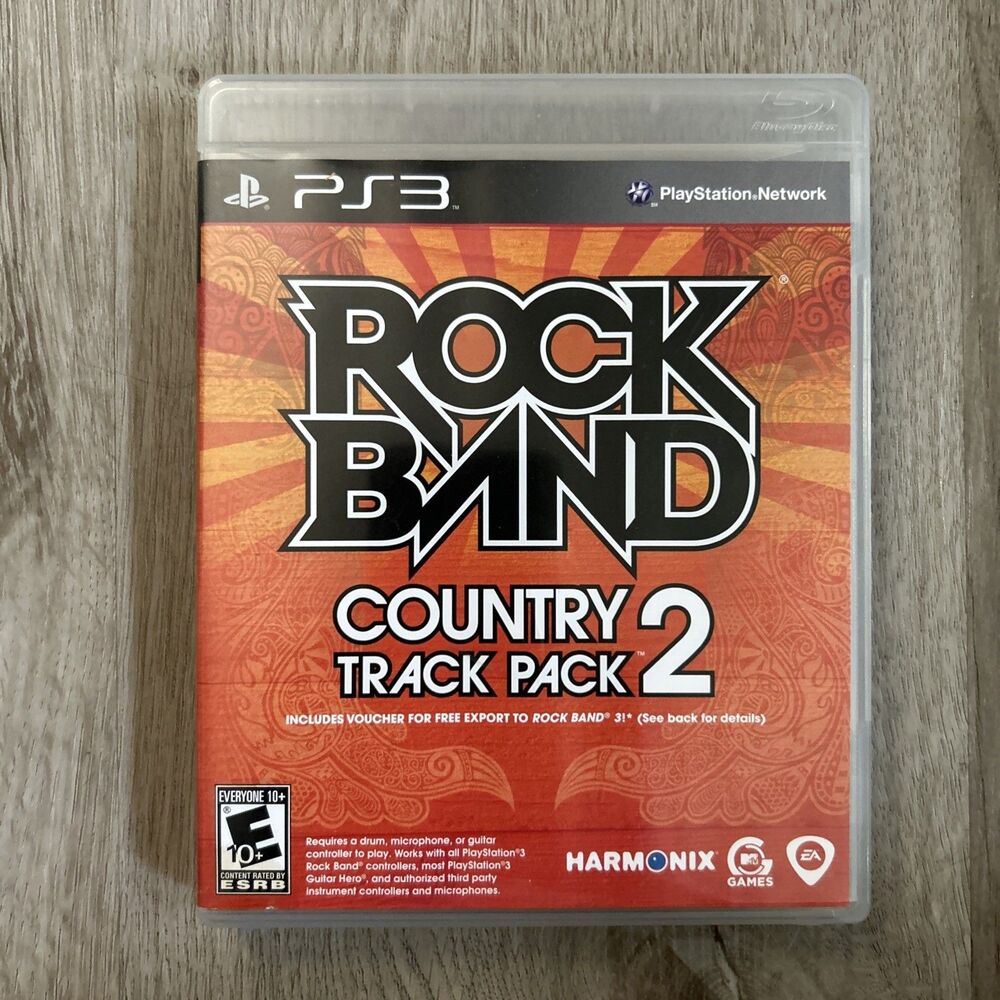 Rock Band Country Track Pack Vol. 2 PS3 PlayStation 3 2011 CIB Complete Manual